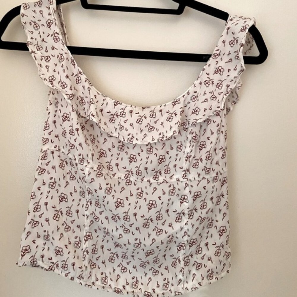 Free People Smocked Summer Crop Top